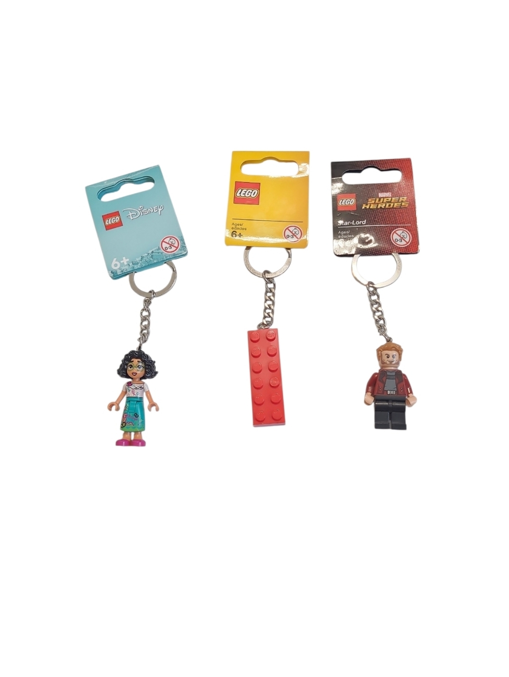 NWT Lego Mini Figure And Brick Keychains